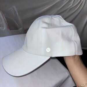Lululemon White Baseball Cap OS Cotton Blend Adjustable Strap Athleisure